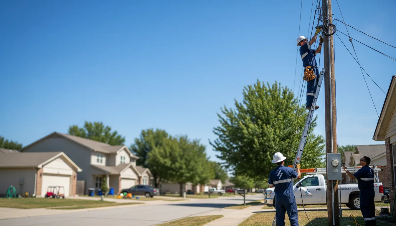 Residential electrician providing installation services in South Heart, ND